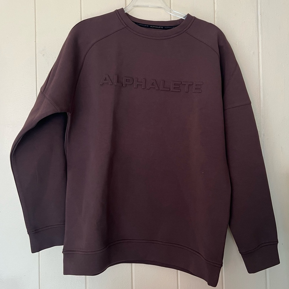 Alphalete Brown Crew Neck Sweater Element Collection Men’s Size Small